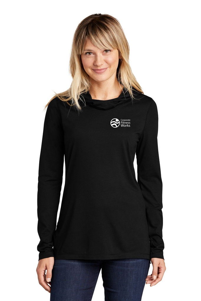 Sport-Tek ® Ladies PosiCharge ® Tri-Blend Wicking Long Sleeve Hoodie