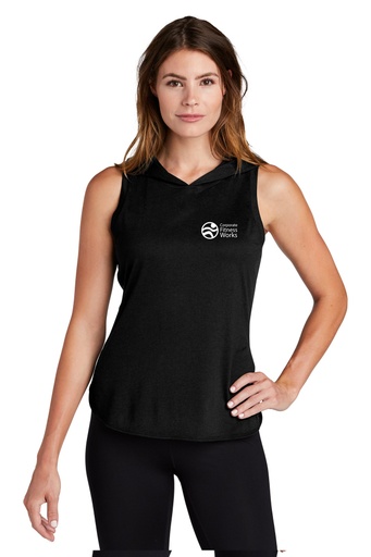 Sport-Tek ® Ladies PosiCharge ® Tri-Blend Wicking Draft Hoodie Tank