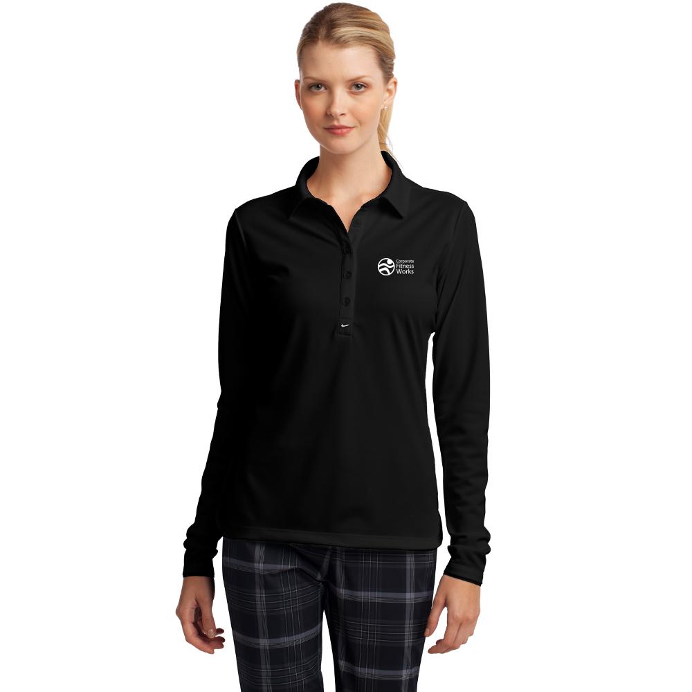 Nike Ladies Long Sleeve Dri-FIT Stretch Tech Polo