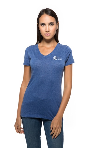 Threadfast Apparel Ladies' Vintage Dye Short-Sleeve V-Neck T-Shirt